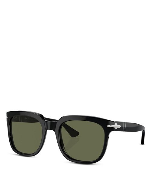 

Квадратные солнцезащитные очки, 56 мм Persol, цвет Black