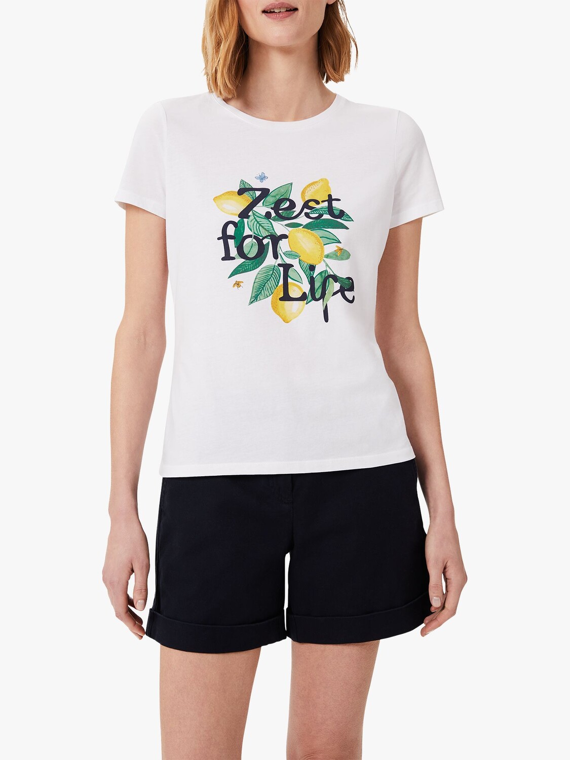 

Футболка Pixie Zest For Life Hobbs, белый/желтый