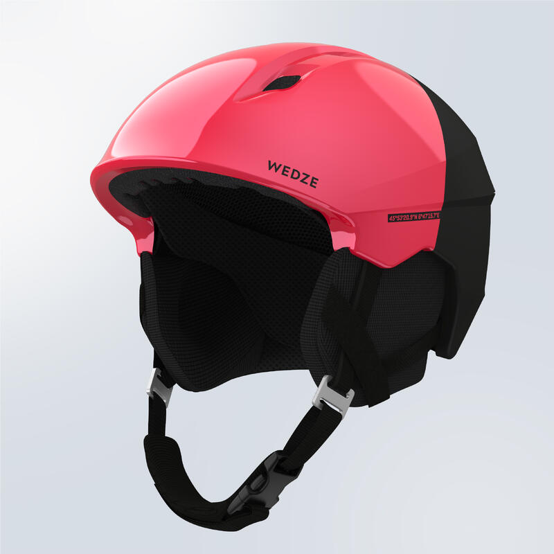 Лыжный шлем взрослый - PST 580 розовый/черный WEDZE, цвет rosa