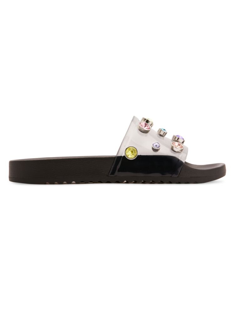 

шлепанцы Dina с украшением Sophia Webster, цвет Black Multicolor