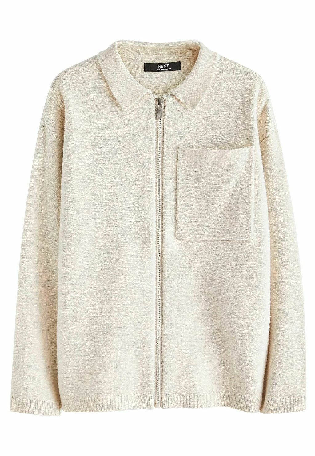 

Кардиган THROUGH COLLARED WITH POCKETS . Next, цвет ecru cream