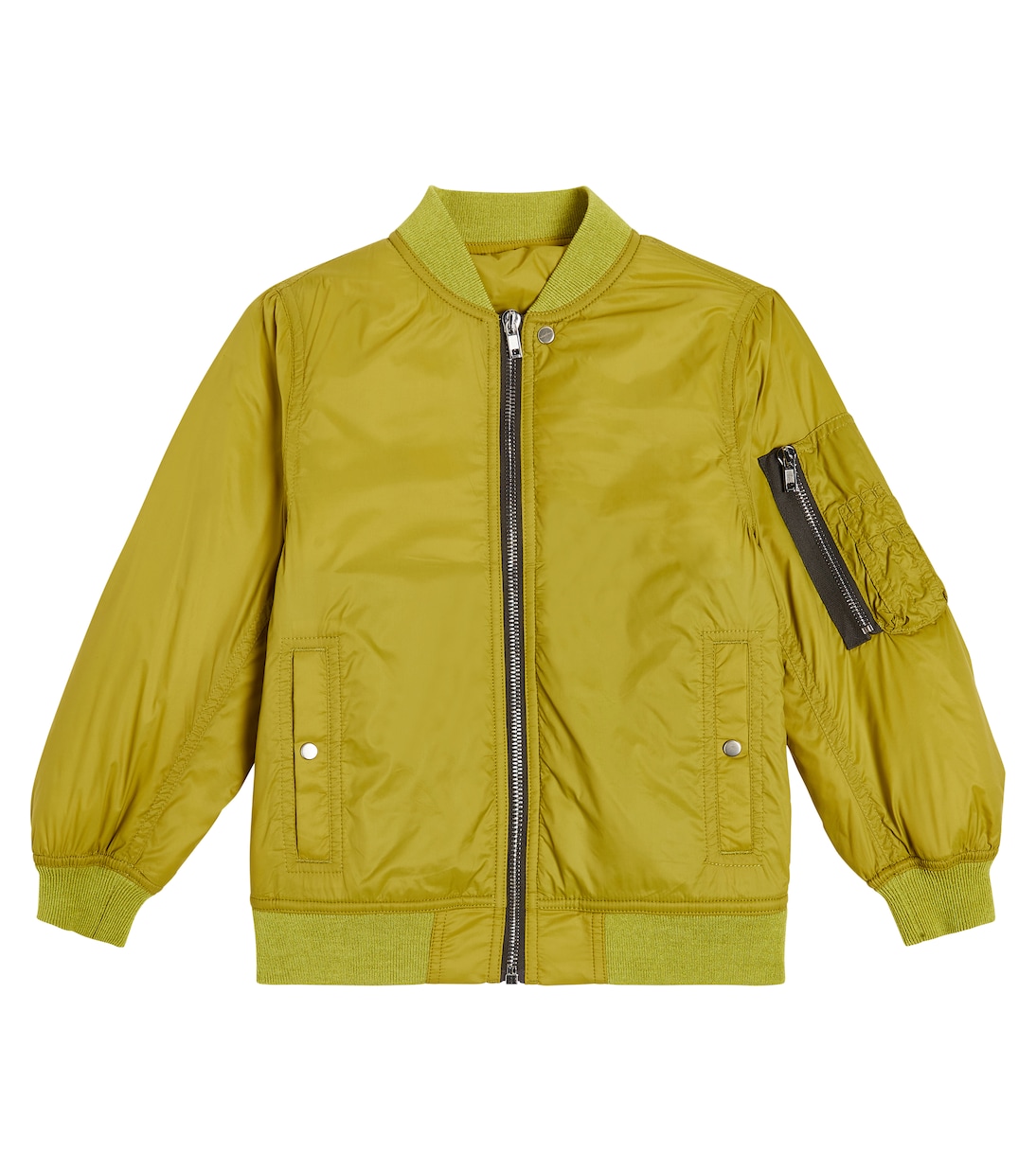 Летная куртка-бомбер Rick Owens Kids, желтый