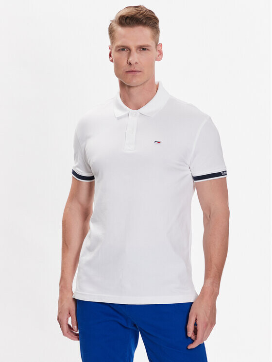 

Рубашка поло стандартного кроя Tommy Jeans, белый