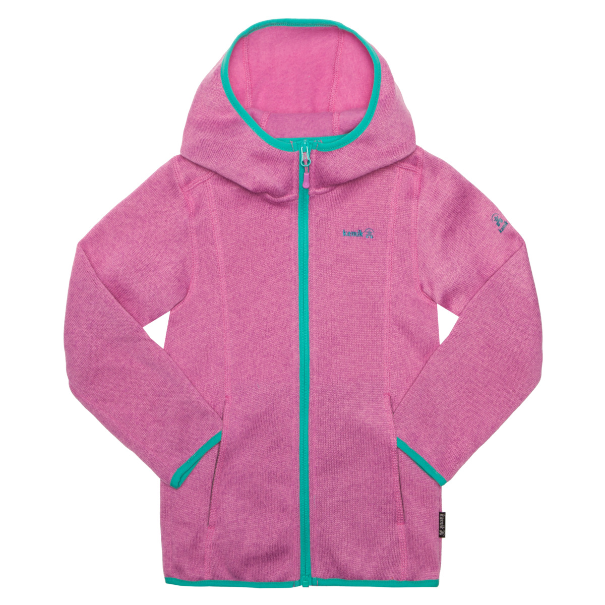Флисовая куртка Kamik DAKOTA, розовый флисовая куртка strickfleece kamik цвет water leau