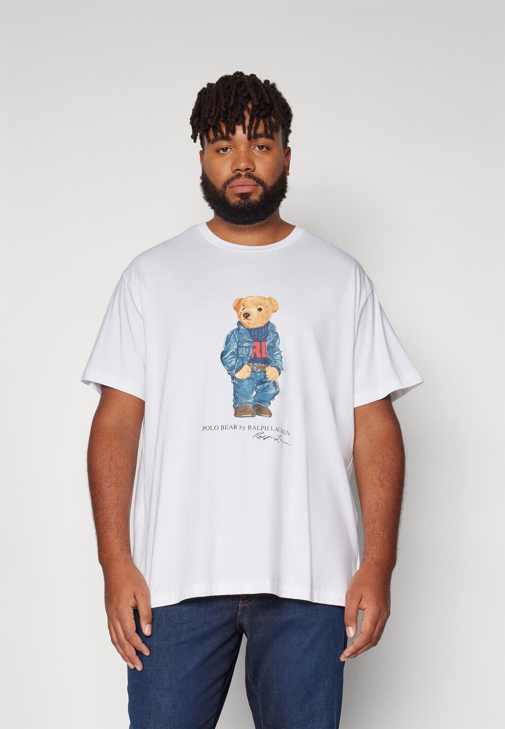 

Принт на футболке POLO BEAR JERSEY T-SHIRT Ralph Lauren, белый