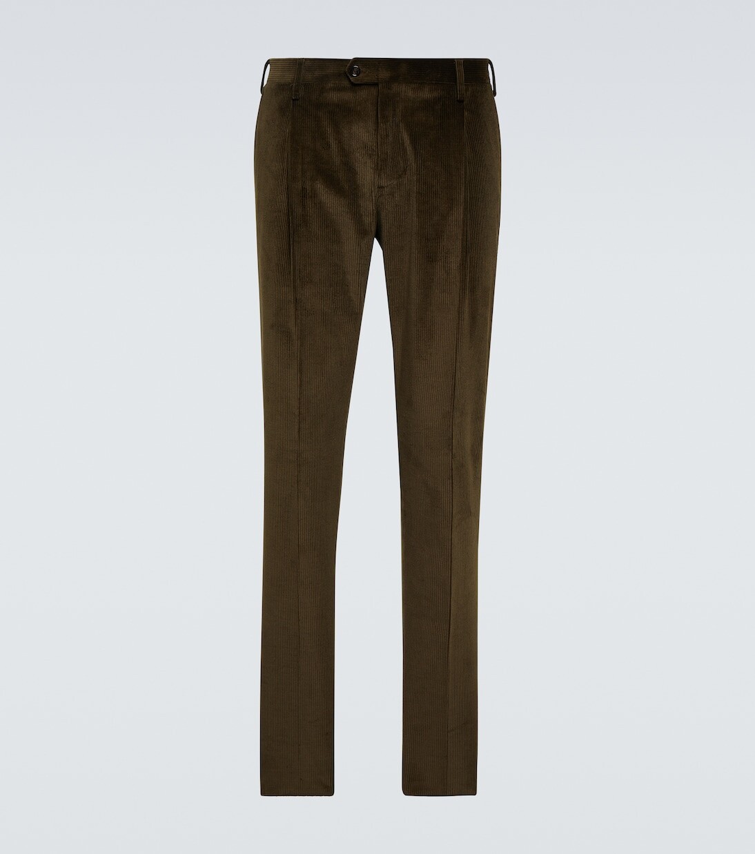 

Вельветовые узкие брюки Lardini, зеленый