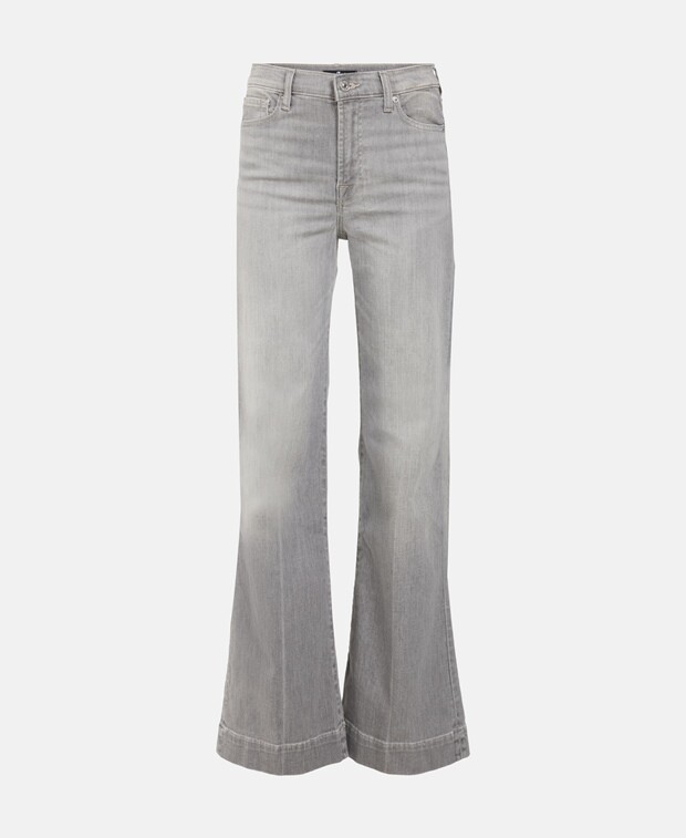 

Джинсы с вырезом 7 for all Mankind, серый