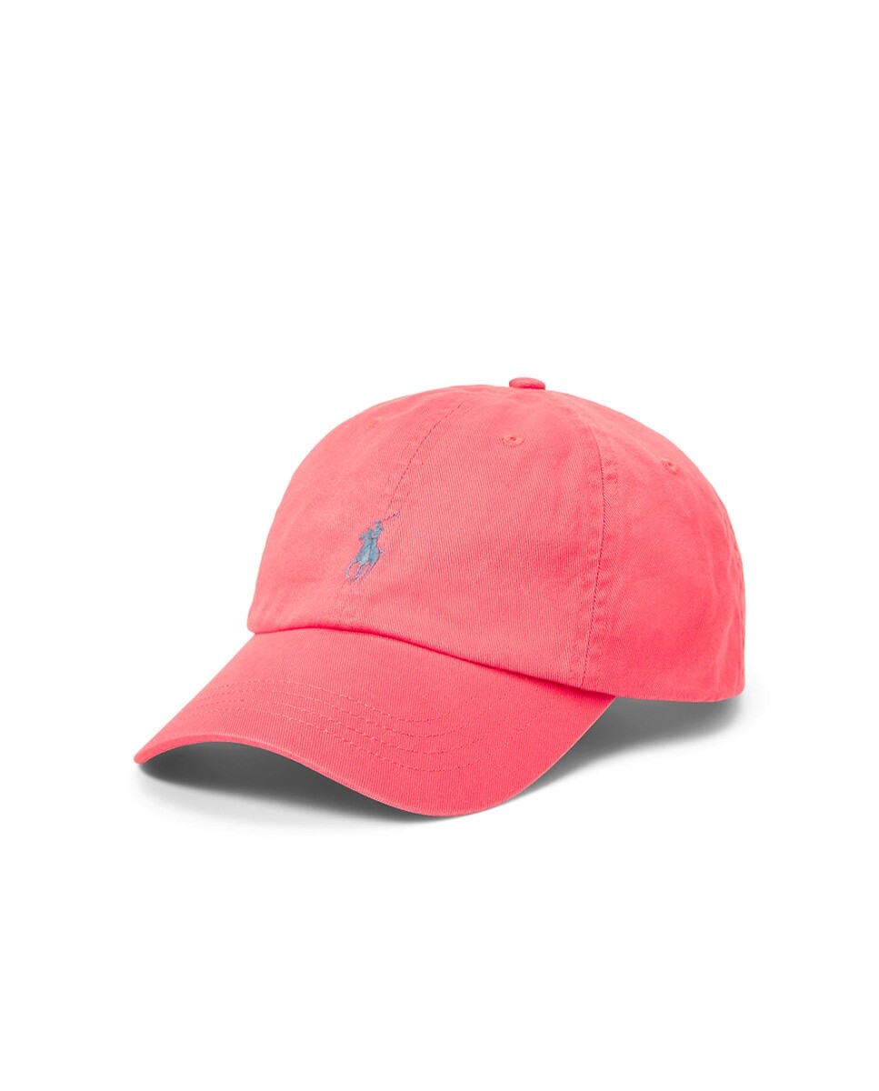 

Мужская хлопковая кепка с вышитым логотипом Polo Ralph Lauren, коралл