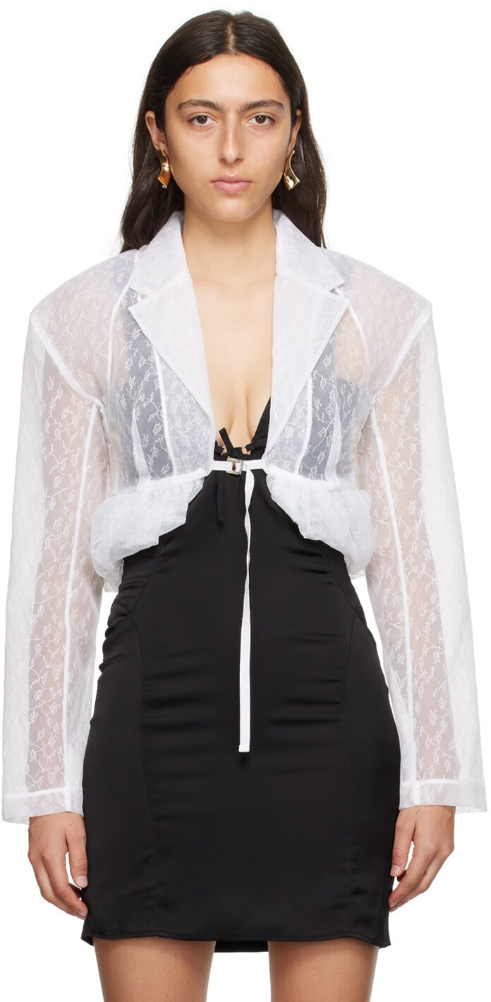 

Белая блузка Le Chouchou La Veste Dentelle Jacquemus