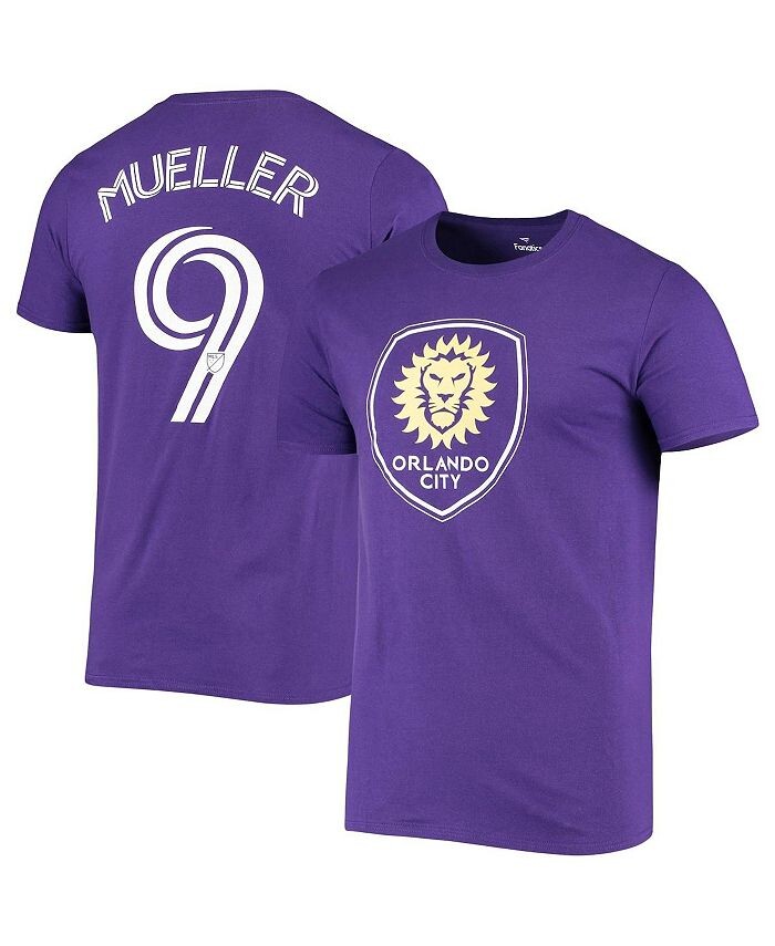 

Мужская фиолетовая футболка с логотипом Chris Mueller Orlando City SC Authentic Stack Fanatics, фиолетовый