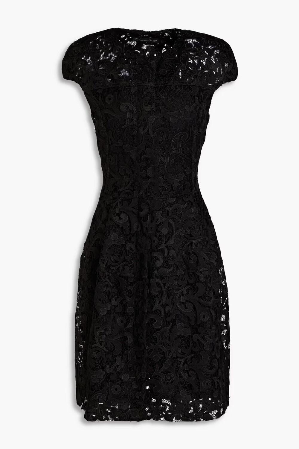 

Платье из гипюрового кружева Oscar De La Renta, черный