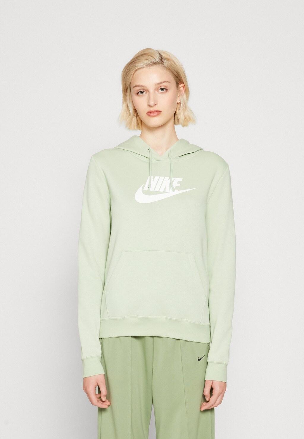 

Толстовка Nike W NSW CLUB FLC GX PO HDY STD, цвет honeydew/white