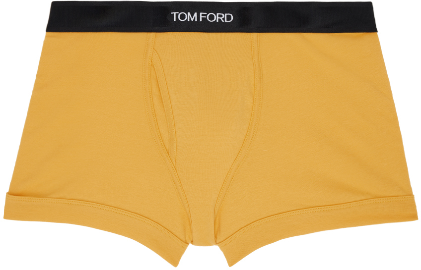 

Желтые жаккардовые боксеры TOM FORD