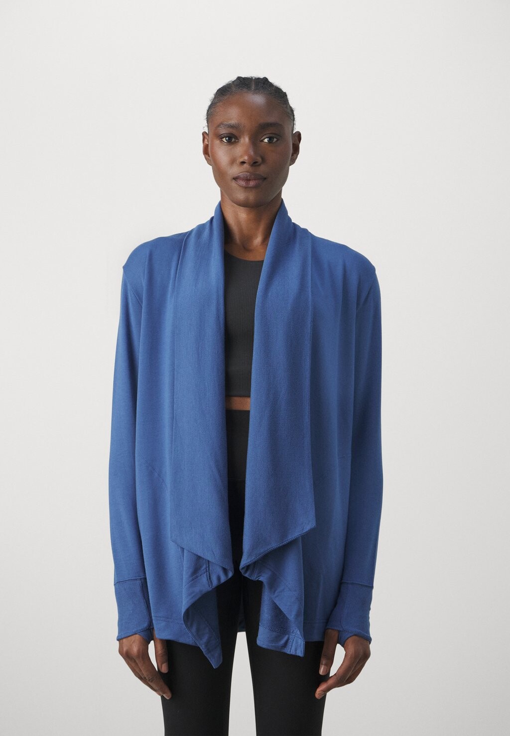

Толстовка PRANAYAMA RESTORE WRAP Athleta, цвет chrome blue