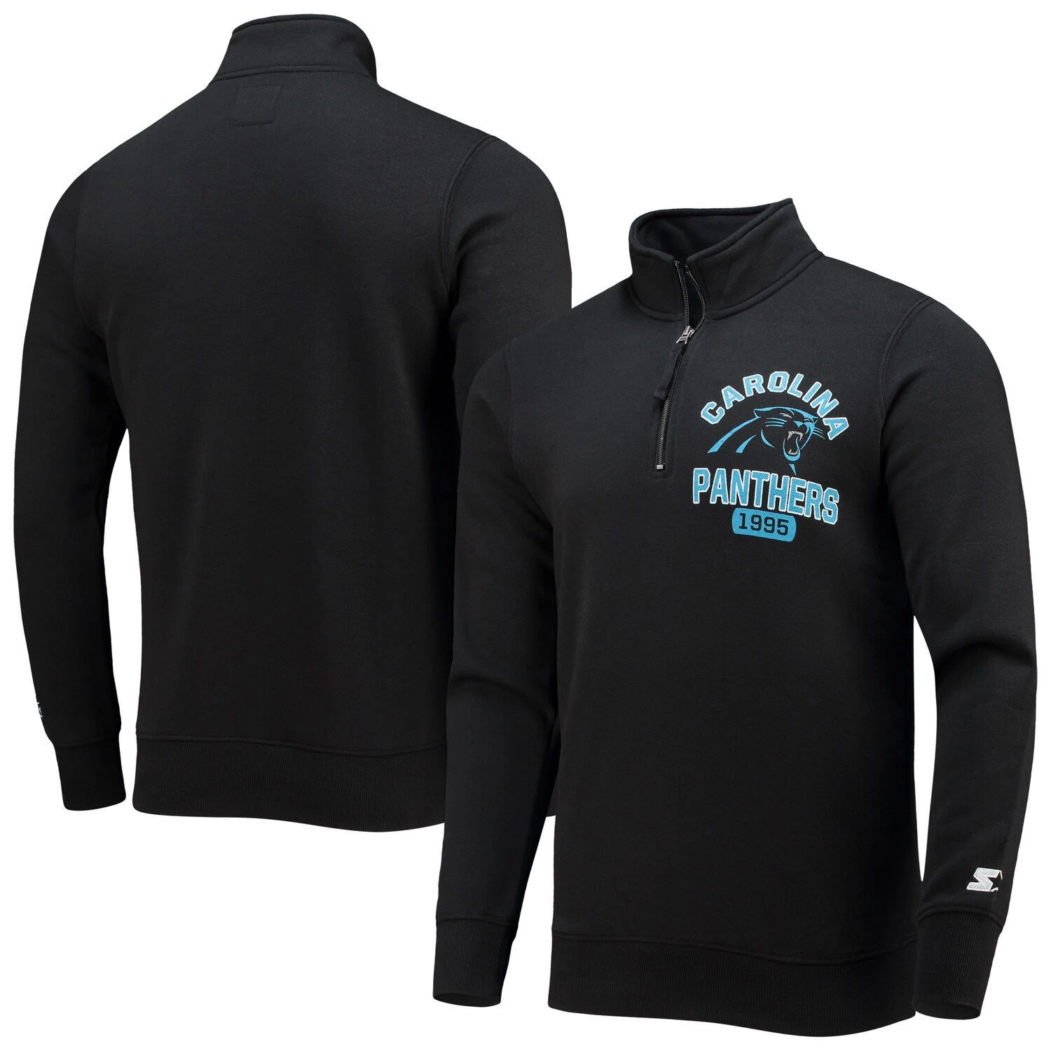 Мужская черная куртка Carolina Panthers Heisman с молнией до четверти Starter цена и фото