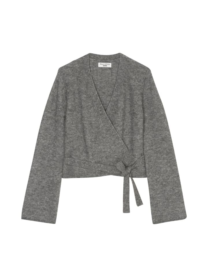 

Кардиган Marc O'Polo DENIM Wickelstrickjacke regular, цвет dark shadow melange