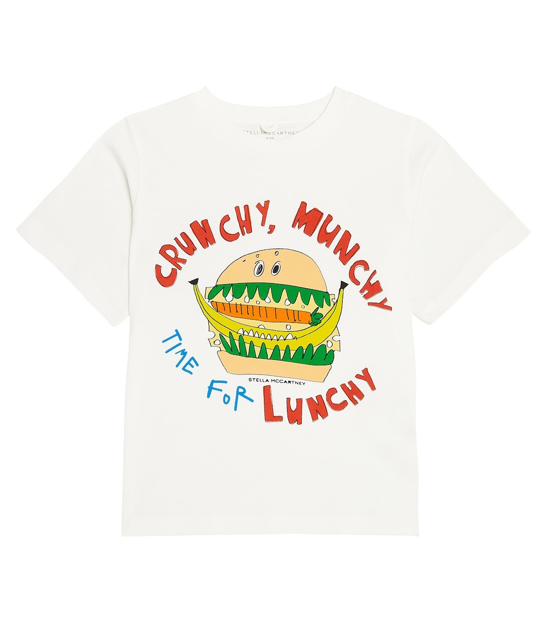 

Хлопковая футболка с принтом Stella Mccartney Kids, белый
