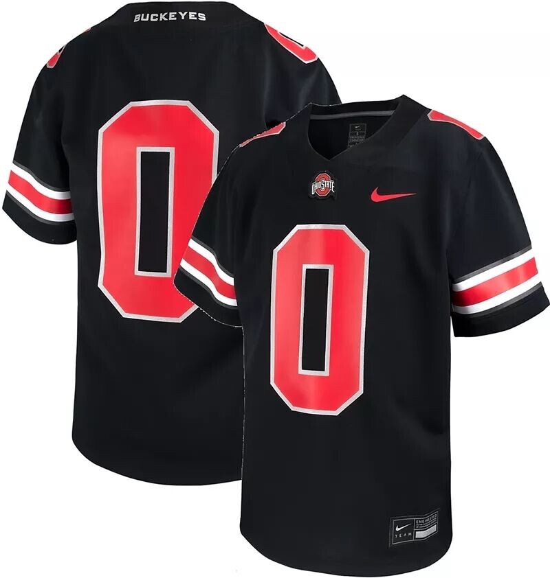 

Черная реплика футбольной майки Nike Little Kids Ohio State Buckeyes #1