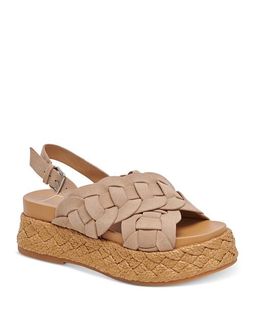 

Женские эспадрильи на платформе с перекрещенными ремешками Winder Dolce Vita, цвет Tan/Beige