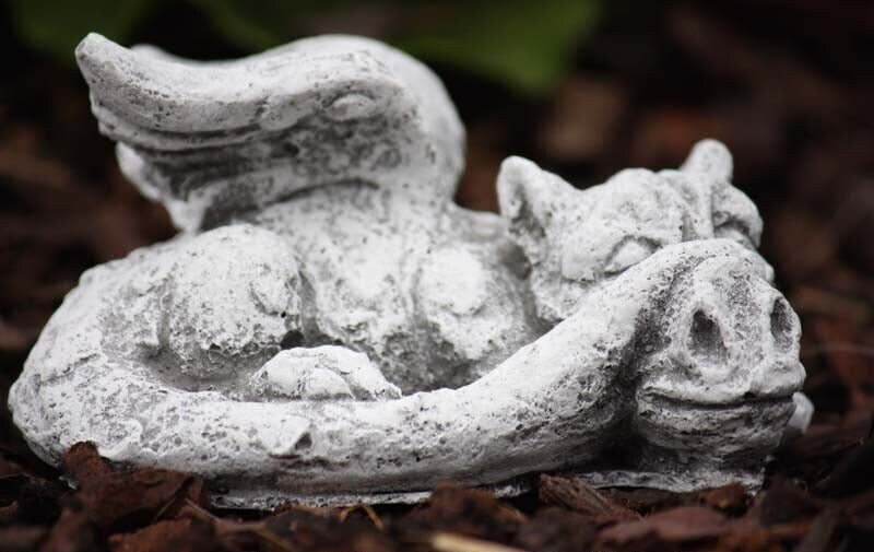 

Stoneandstyle каменная фигура спящего дракона, цельный литой камень, морозостойкий и атмосферостойкий