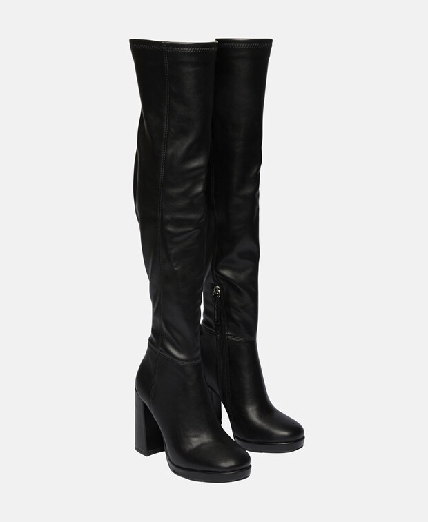 

Сапоги выше колена Steve Madden, черный
