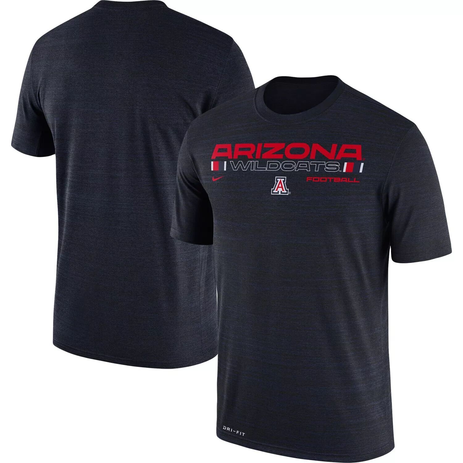 

Мужская темно-синяя футболка Arizona Wildcats Team Velocity Legend Performance Nike, Синий