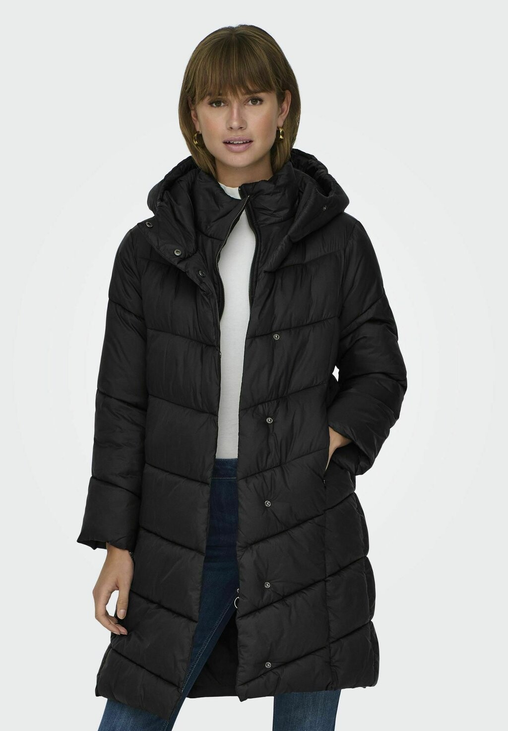 

Зимнее пальто STEPP ONLAUDREY LONG PUFFER CC OTW ONLY, черный