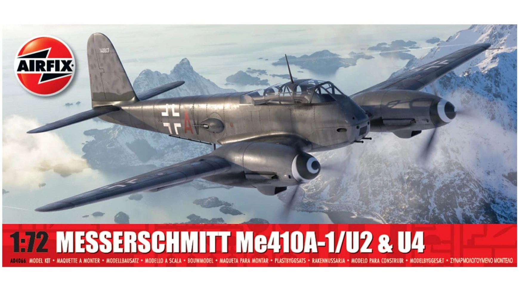 Airfix MESSERSCHMITT Me410A-1/U2 и U4 в масштабе 1:72 германский ночной истребитель do 17z 7 48245