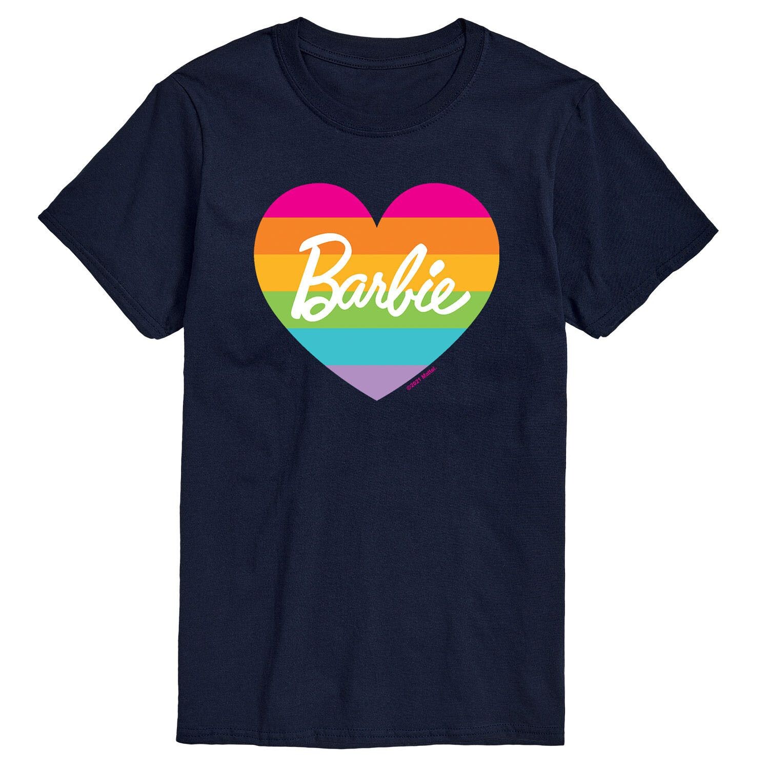 

Футболка Big & Tall Pride с радужным рисунком Barbie, синий