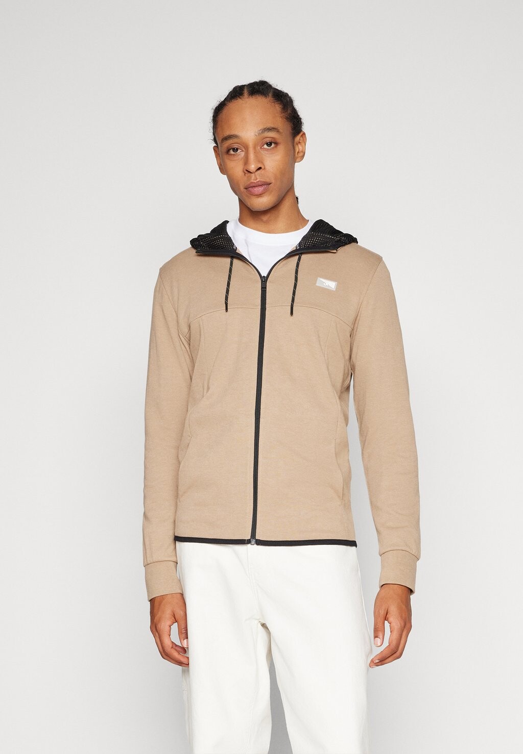 

Толстовка на молнии Jcoair Zip Hood Jack & Jones, цвет crockery detail:melange
