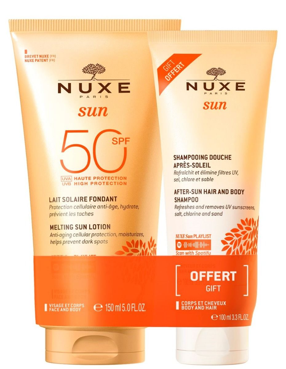 Набор дермокосметики Nuxe Sun SPF50, 1 шт гидрогелевая пленка для realme c12 реалми c12 на заднюю крышку с вырезом под камеру матовая