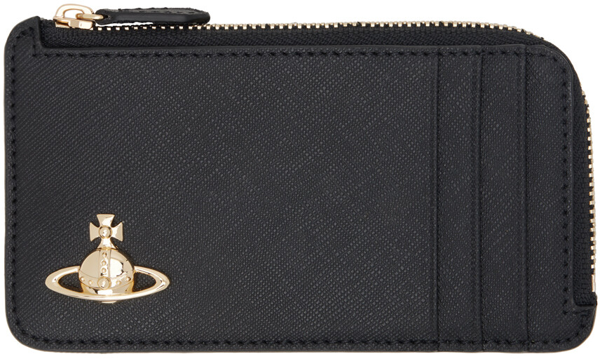 

Черная визитница на молнии Vivienne Westwood, цвет Black