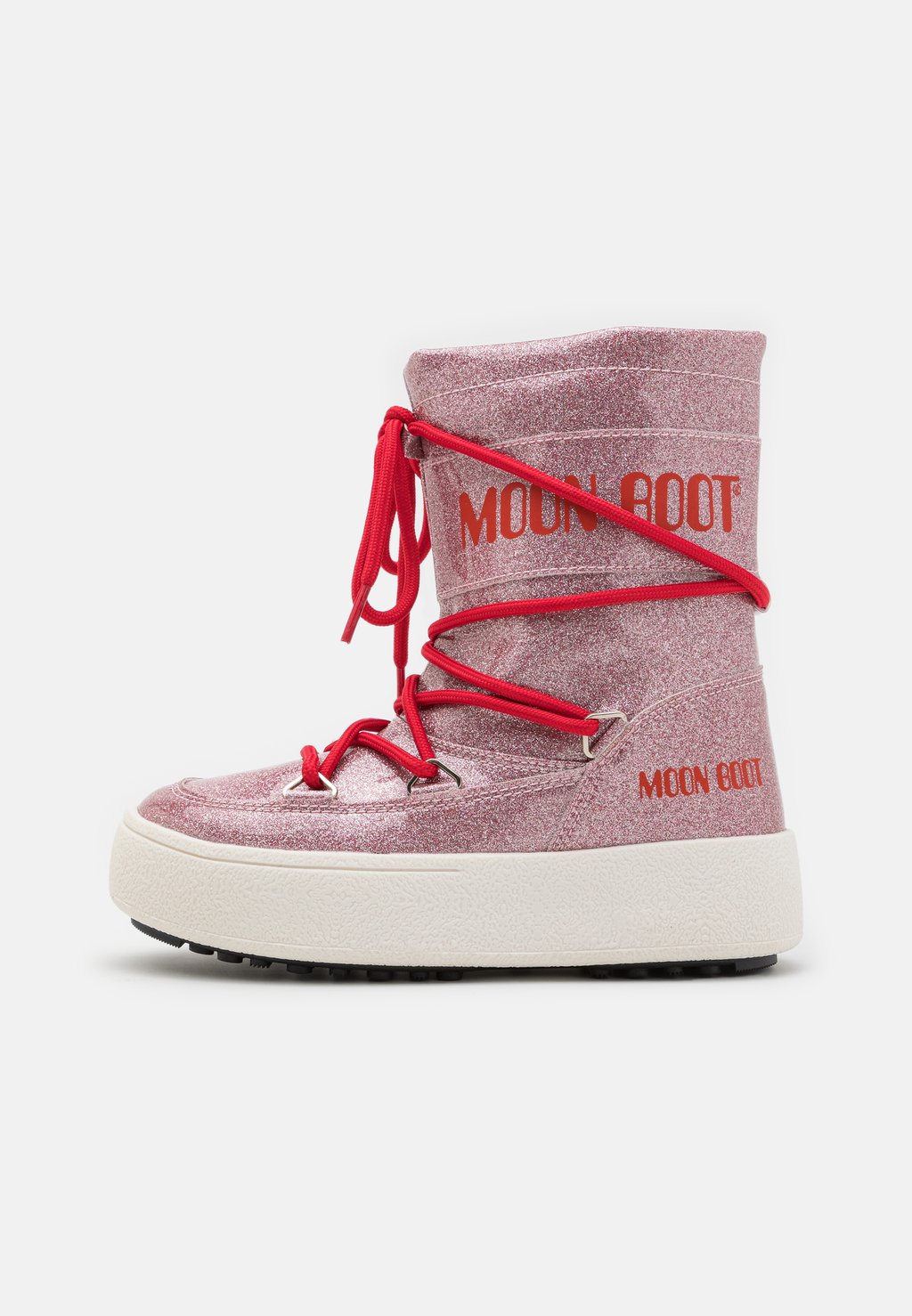 Ботинки на шнуровке Glitter Unisex Moon Boot, розовый