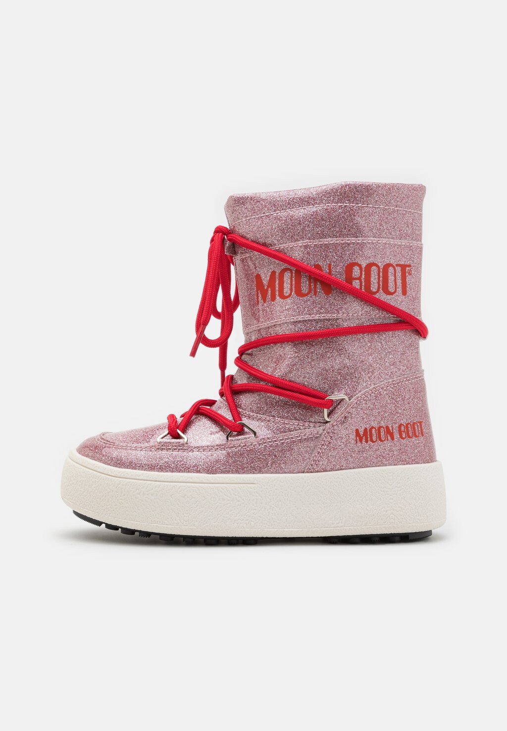 

Ботинки на шнуровке Glitter Unisex Moon Boot, розовый