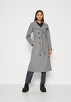 Пальто классическое ONLMEDINA LONG BELTED COAT Only, серый