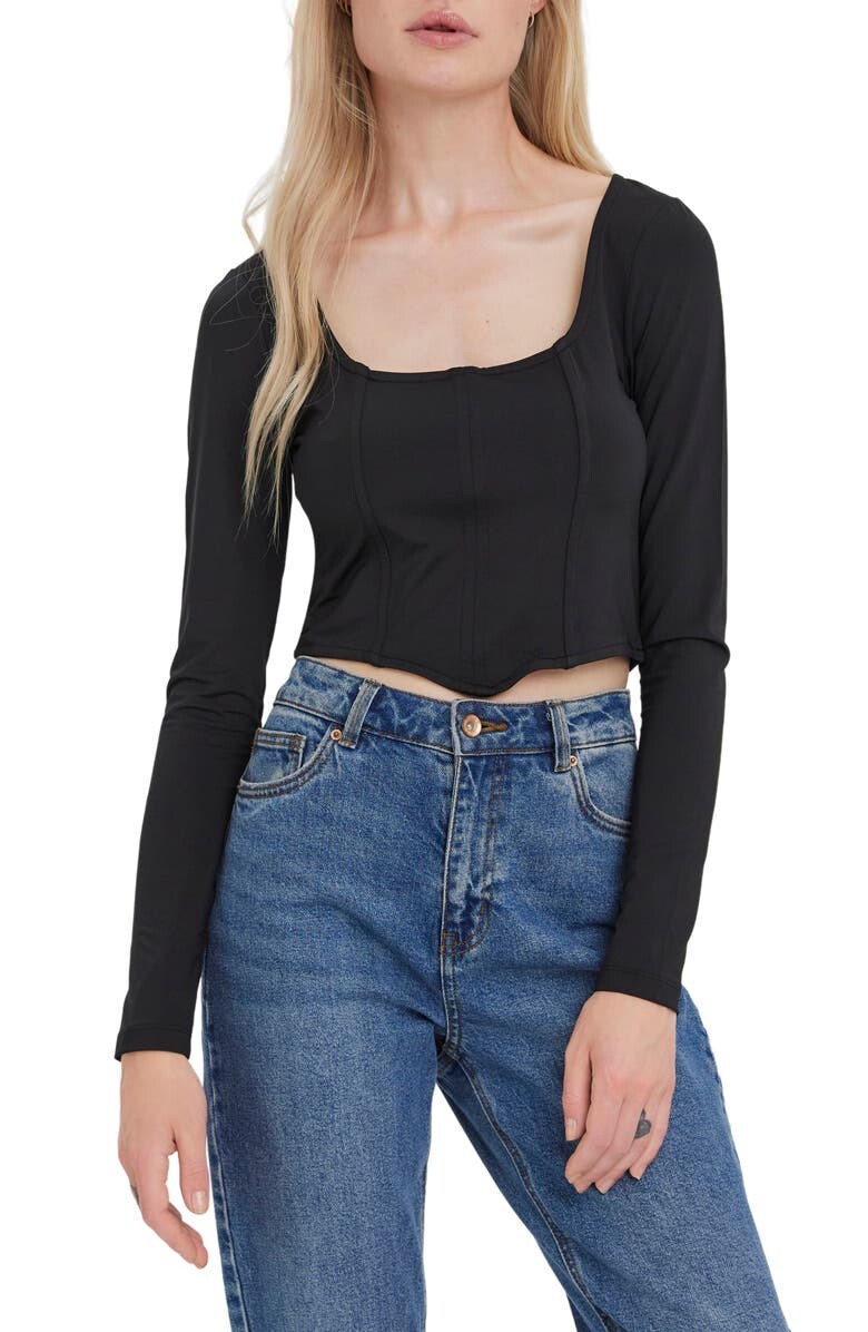 

Корсетный топ с платком Vega VERO MODA, черный