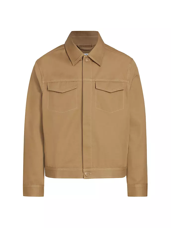 

Хлопковая рабочая куртка Filippa K, цвет dark khaki