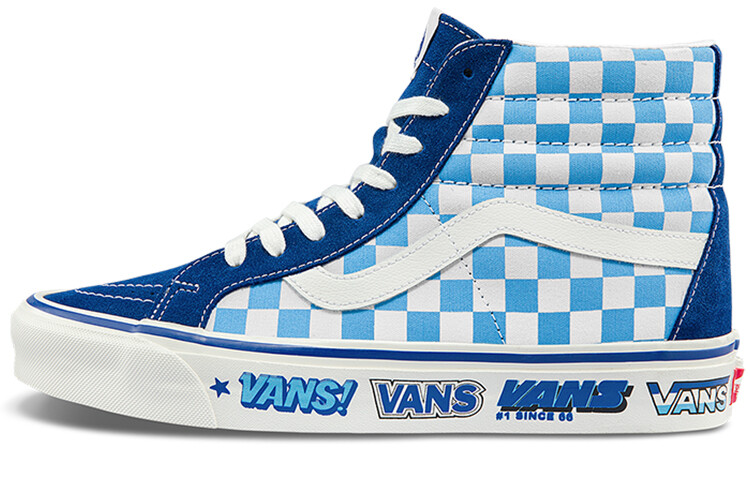 

Кроссовки унисекс Vans Sk8 Hi 38 Dx для скейтбординга, синий / белый