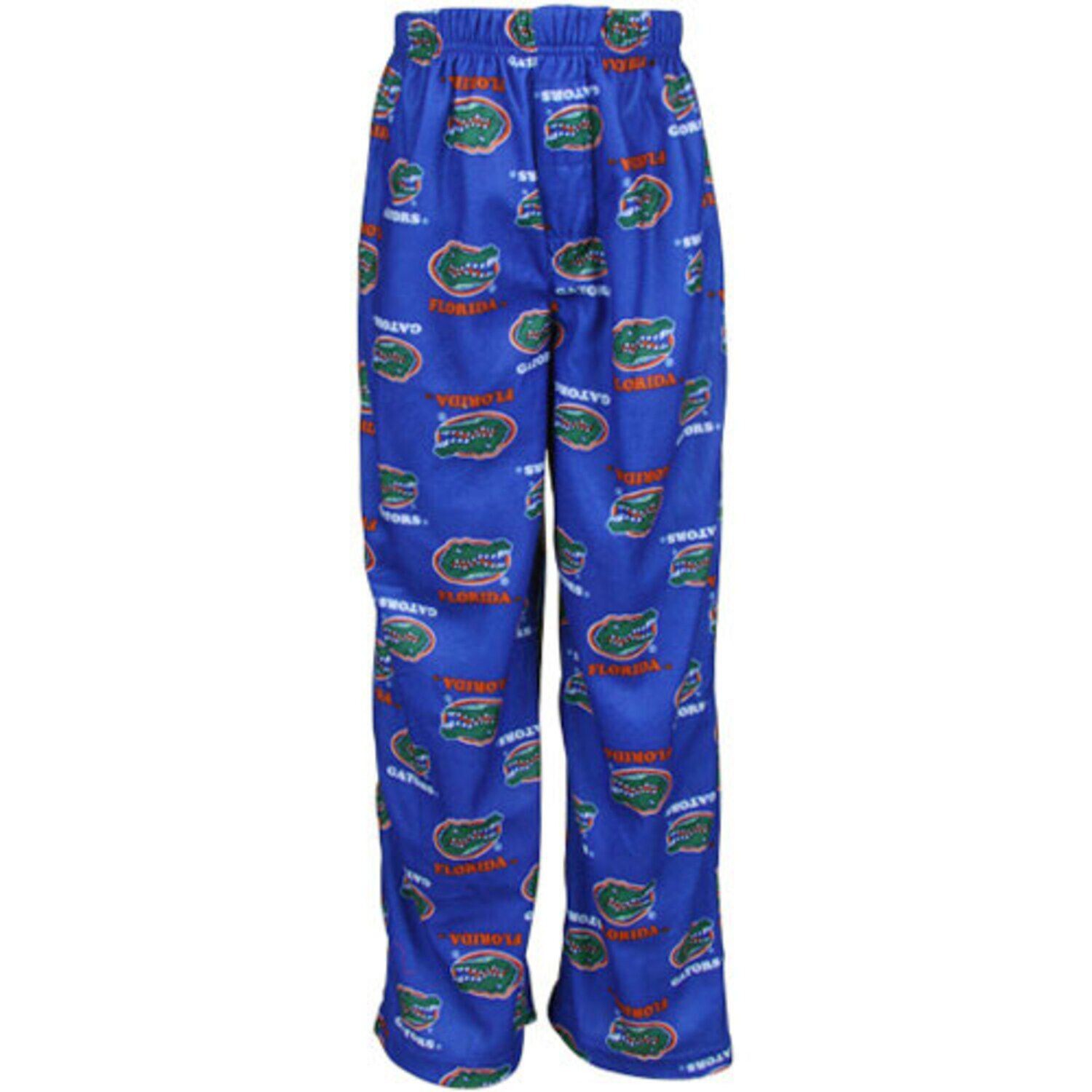 

Фланелевые пижамные штаны с логотипом команды Florida Gators Youth Royal Blue Team Unbranded