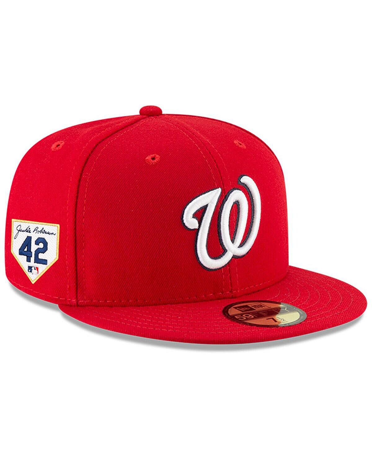 

Мужская красная облегающая шляпа Washington Nationals 2023 Jackie Robinson Day 59FIFTY New Era