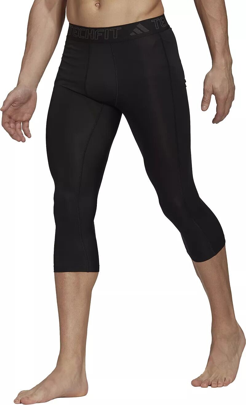 

Мужские тайтсы Adidas Techfit Training 3/4, черный