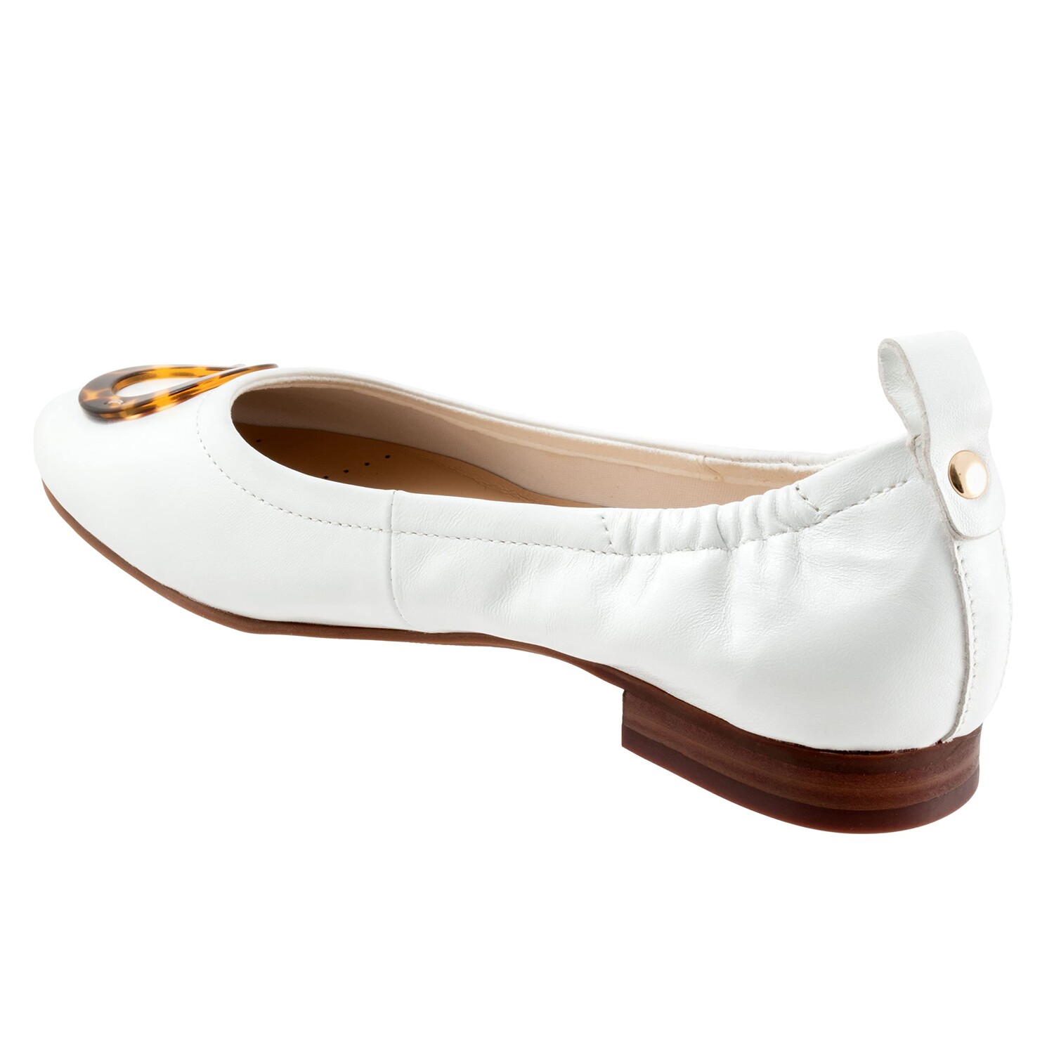 

Обувь на низком каблуке Trotters Gia Ornament, белый