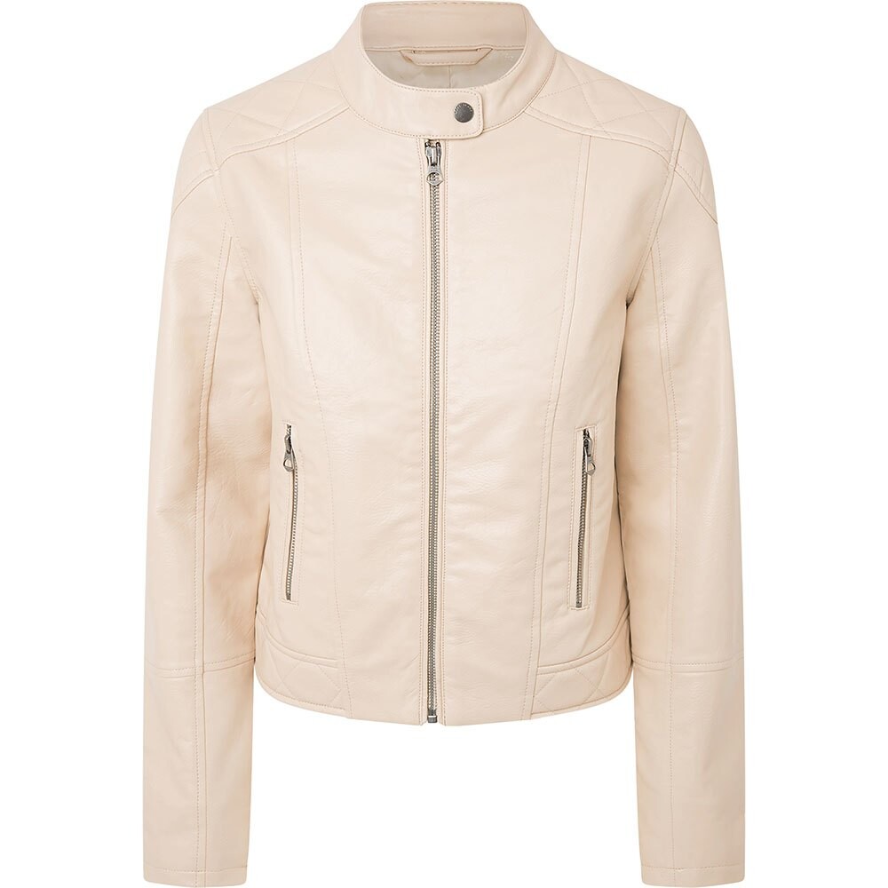 

Куртка Pepe Jeans Stazie Leather, бежевый