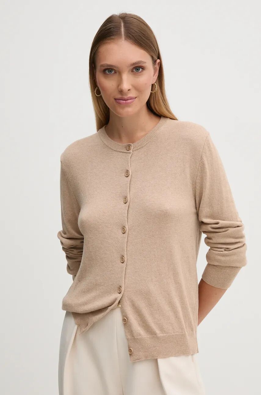 

Кардиган United Colors of Benetton с добавлением шерсти, бежевый