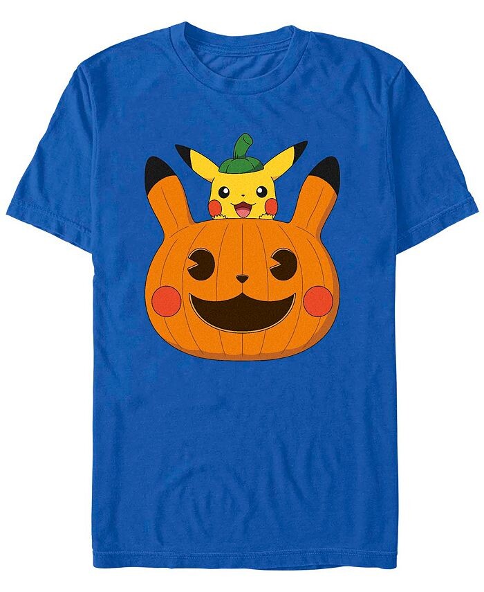 

Мужская футболка с короткими рукавами Pokemon Pumpkin Pika Fifth Sun, синий