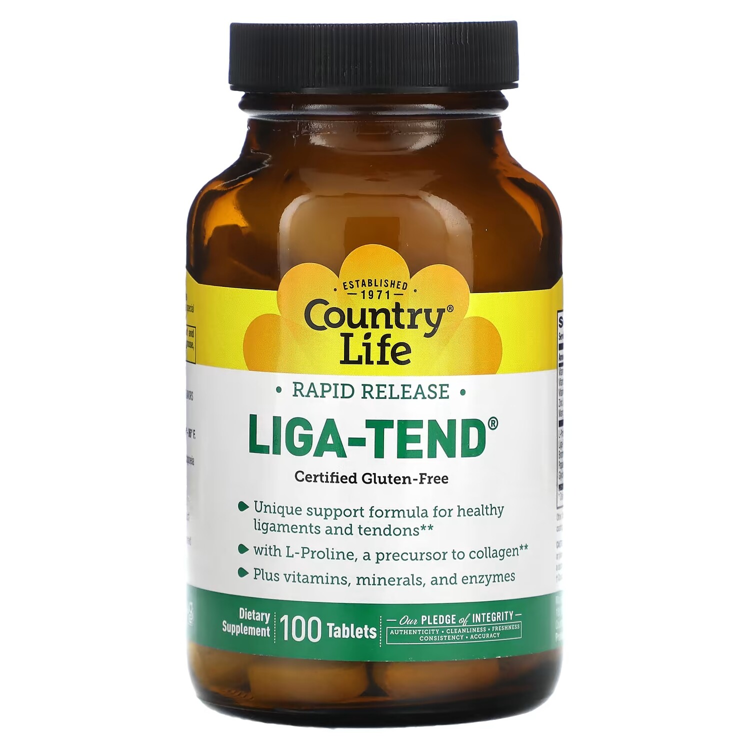 

Пищевая добавка Country Life Liga-Tend, 100 таблеток