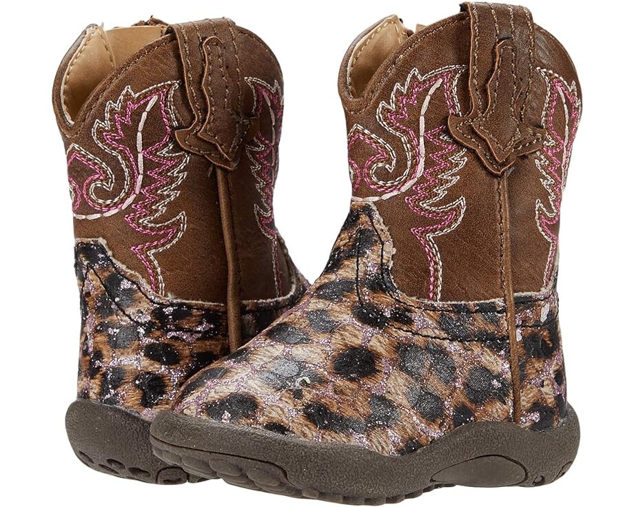 

Ботинки Roper Cowbaby Glitter Leopard, розовый