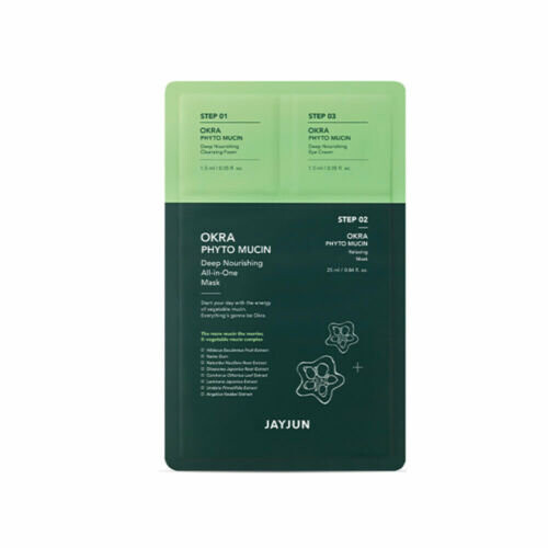 Глубоко питательная универсальная маска JAYJUN Okra Phyto Mucin, Inna marka jayjun okra phyto mucin real calming mask