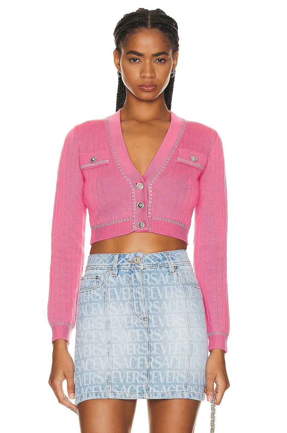 

Кардиган Versace Heritage, цвет Flamingo