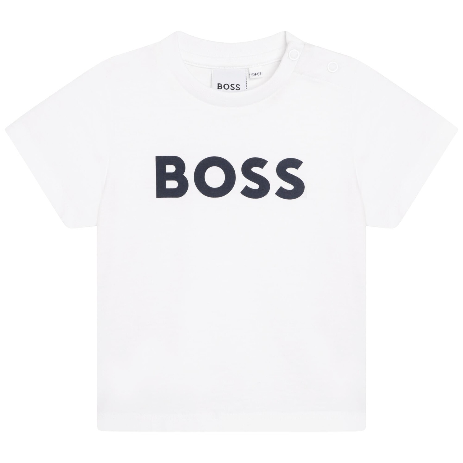 

Белая футболка с логотипом BOSS, белый
